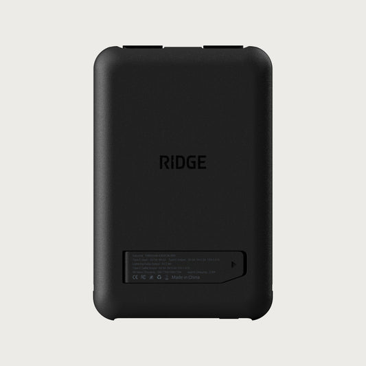 Ridge Power Bank - 10k mAh - Matte Black