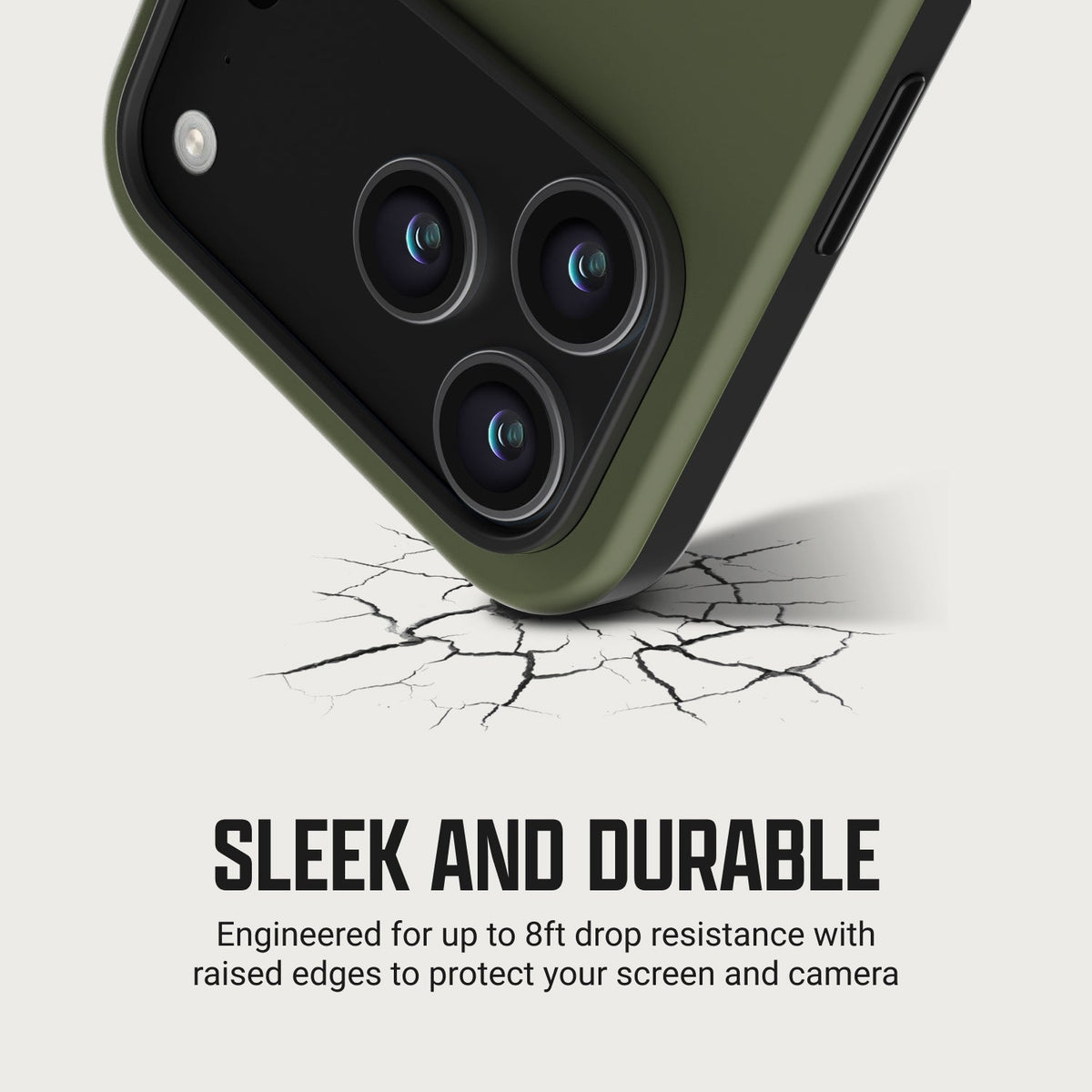 Ridge Everyday Charging Kit - iPhone 18 Pro - Matte Olive — case infographic 2