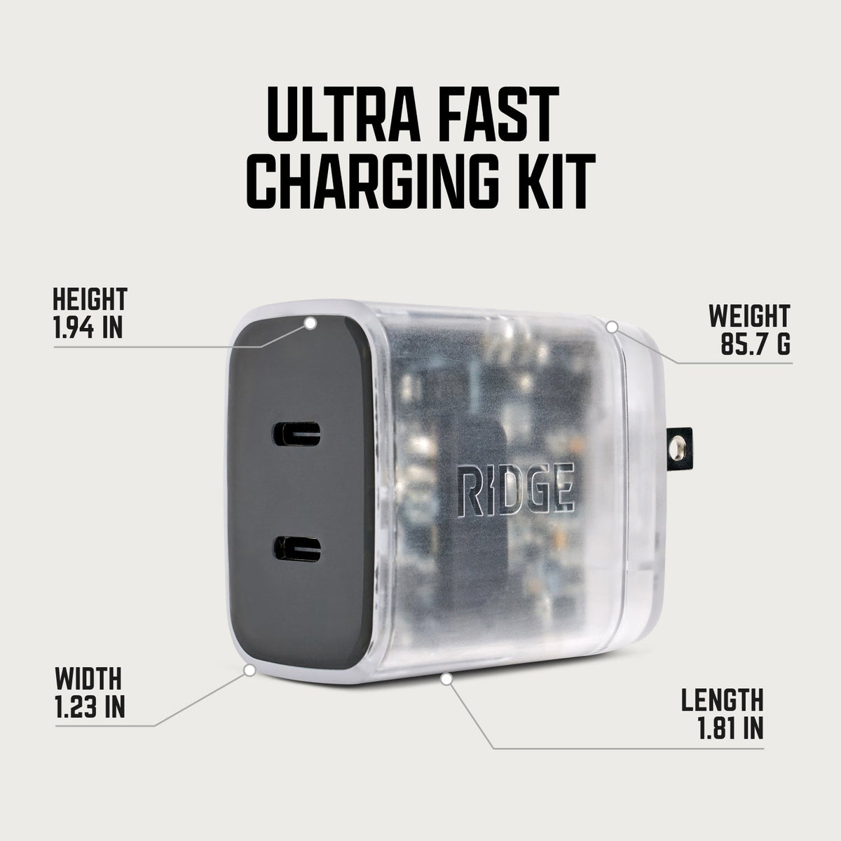 Wall Charger Set - 45W - Phantom