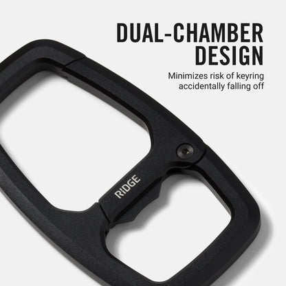Dual Chamber Carabiner  - Royal Black