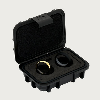 4mm Rounded Ring Set - 24K Gold