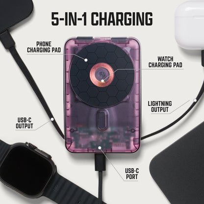 Ridge Power Bank - 10k mAh Bundle - Atomic Purple - 2-Pack