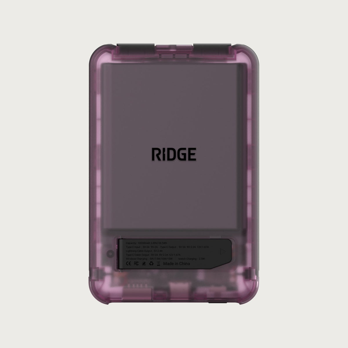 Ridge Power Bank - 10k mAh Bundle - Atomic Purple - 2-Pack
