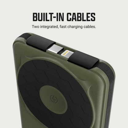 Ridge Power Bank - 10k mAh - Matte Olive
