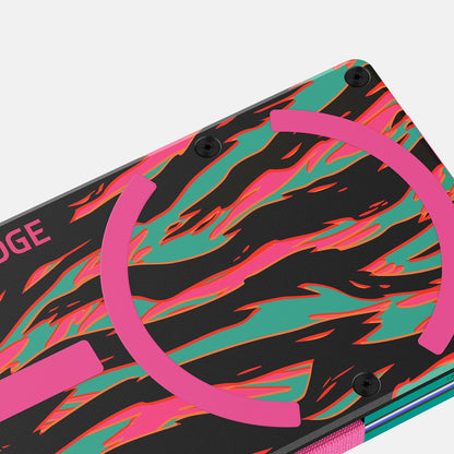 Ridge Wallet for MagSafe + Power Bank - Neon Tiger