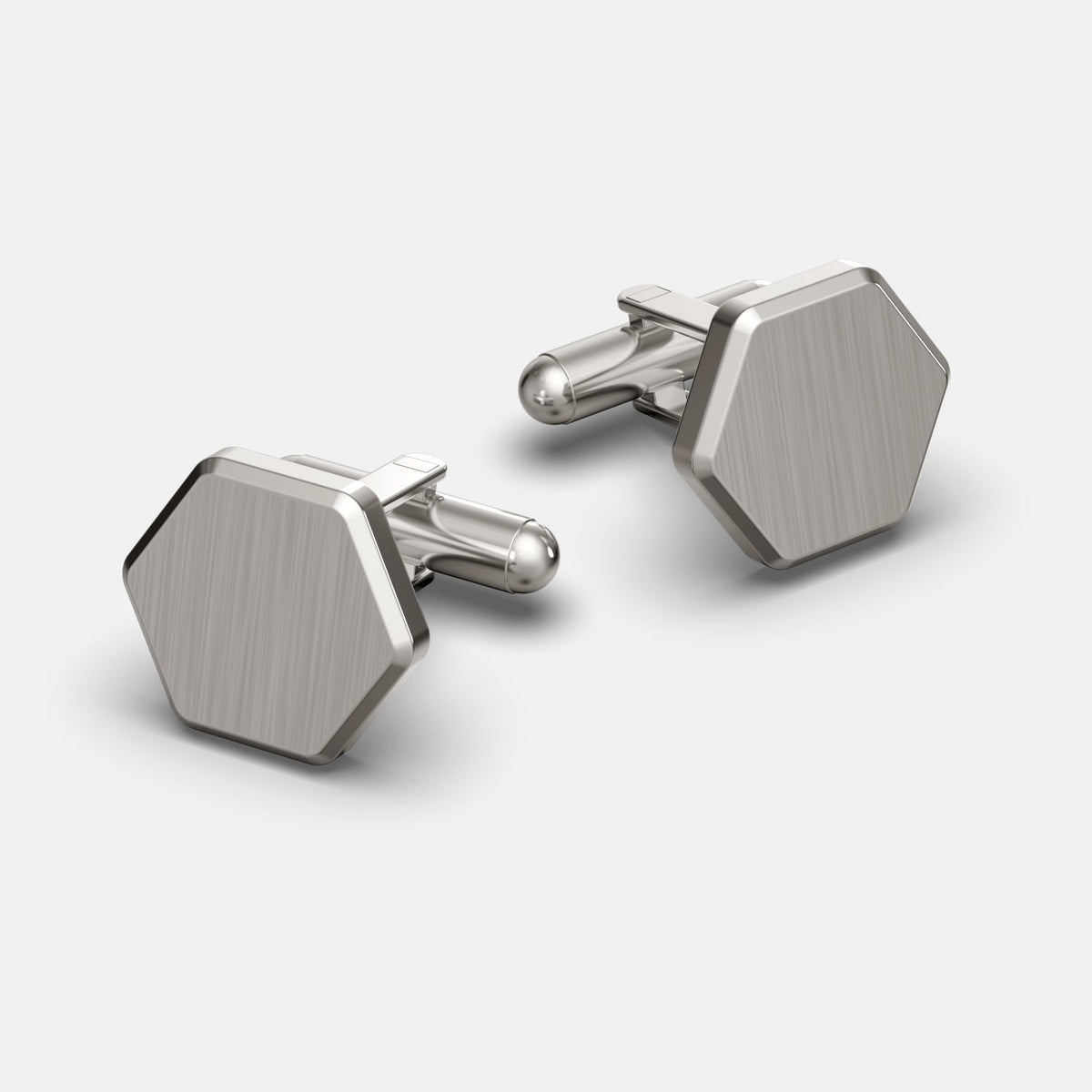 Tie Bar & Cufflinks Kit - Platinum