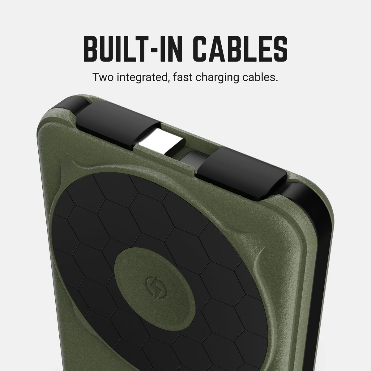 Ridge Everyday Charging Kit - iPhone 18 Pro - Matte Olive — power bank infographic 2