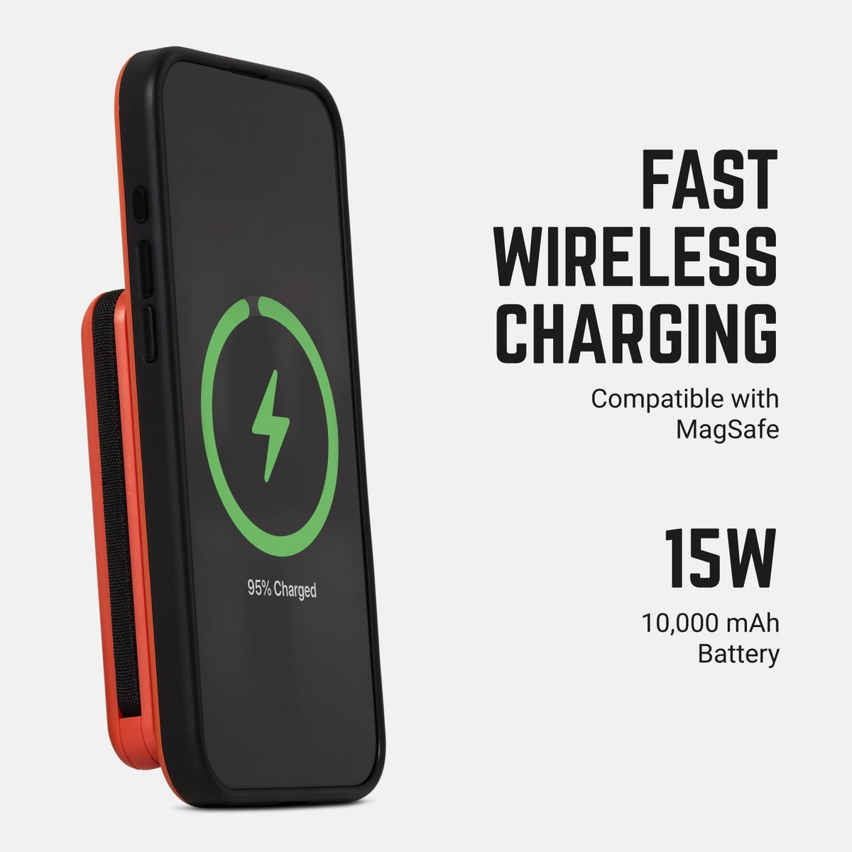 Ridge Everyday Charging Kit - iPhone 18 Pro Max - Basecamp Orange — power bank infographic 1