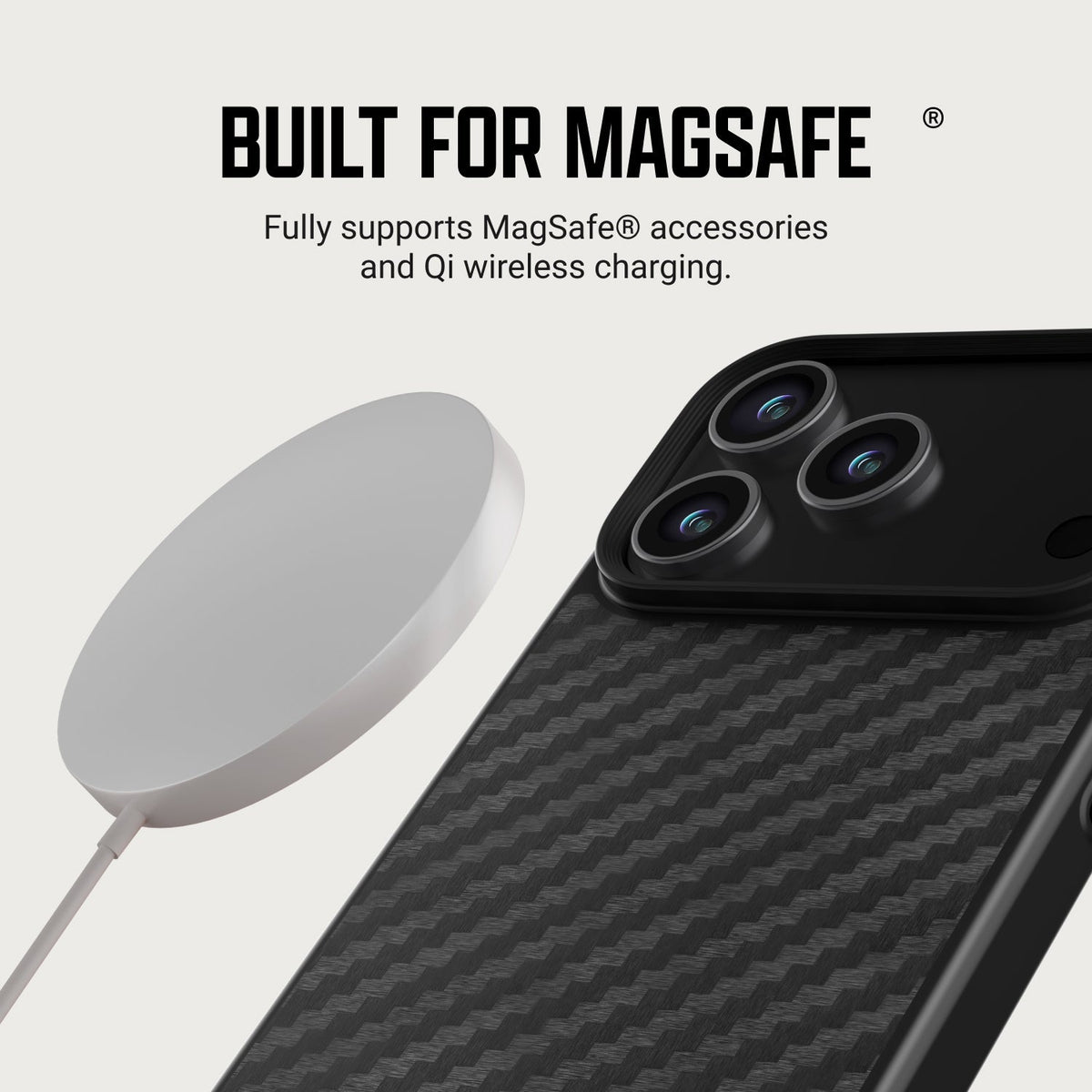 Ridge Everyday Charging Kit - iPhone 18 Pro Max - Carbon Fiber 3K — case infographic 1