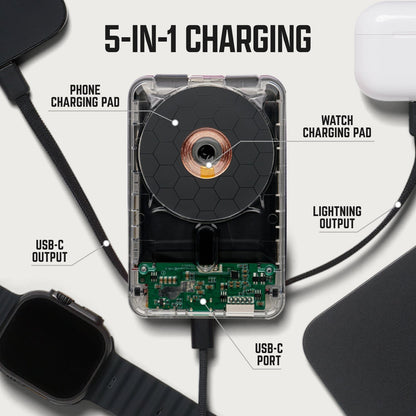 Ridge Everyday Charging Kit - iPhone 18 Pro Max - Phantom — power bank infographic 3