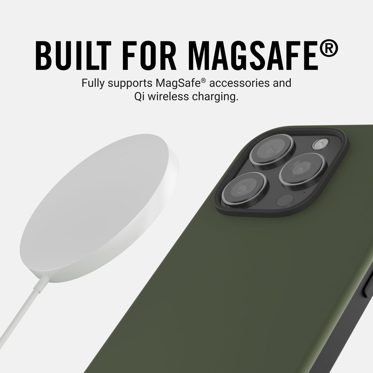 Everyday Charging Kit - iPhone 16 Plus - Matte Olive