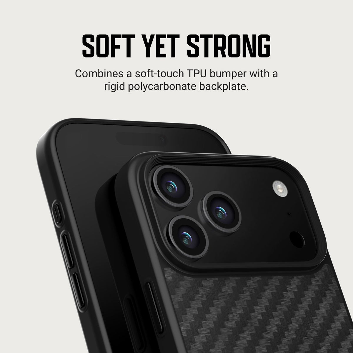 Ridge Phone Case - iPhone 18 Pro - Carbon