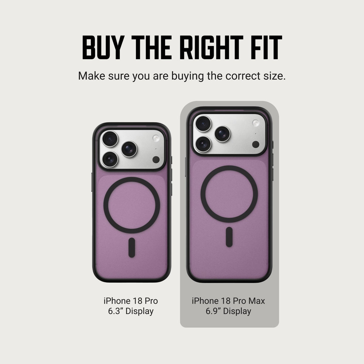 Ridge Phone Case - iPhone 18 Pro Max - Atomic Purple