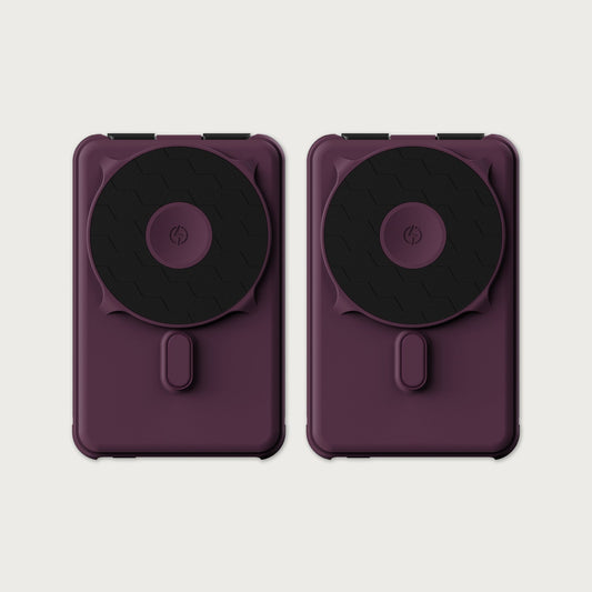 Ridge Power Bank - 10k mAh Bundle - Burgundy - 2-Pack