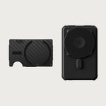 Ridge Wallet for MagSafe + Power Bank - Carbon Fiber 3K + Matte Black — image 1