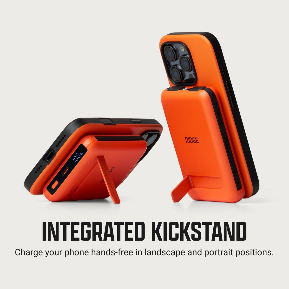 Ridge Wallet for MagSafe + Power Bank - Gunmetal + Matte Black — infographic 5