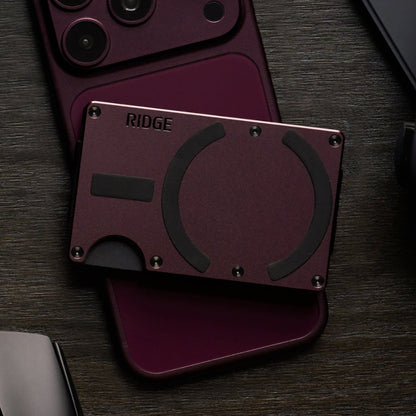 Ridge Wallet for MagSafe - Dark Cherry